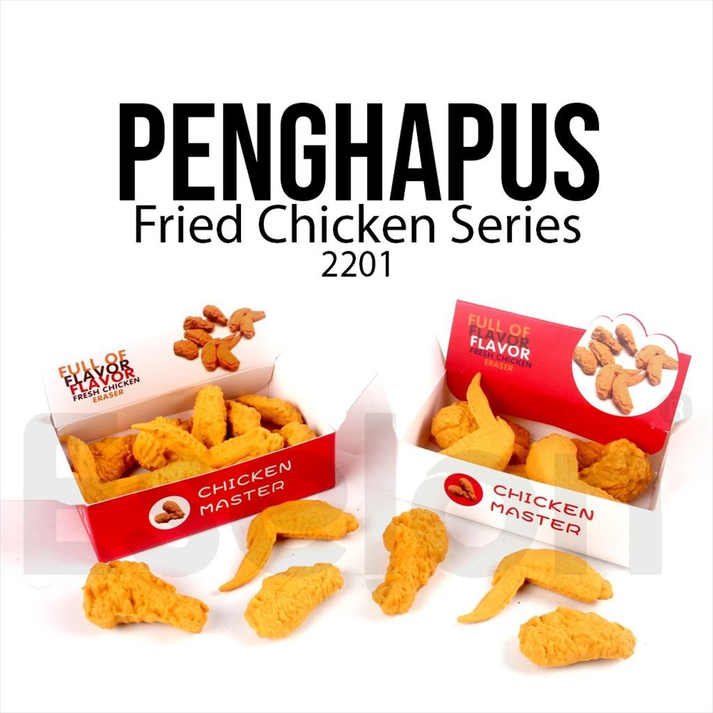 

[ES.JKT] 1set 8pc Penghapus Fried Chicken Ayam Goreng 2201 / Eraser Fancy Ayam Goreng