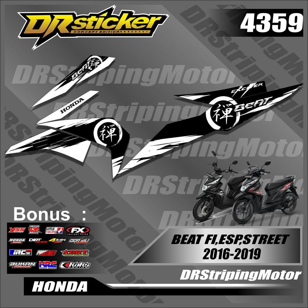 COD Striping Beat Racing // Stiker Beat FI ESP STREET 2016 2017 2018 2019 Semifull
