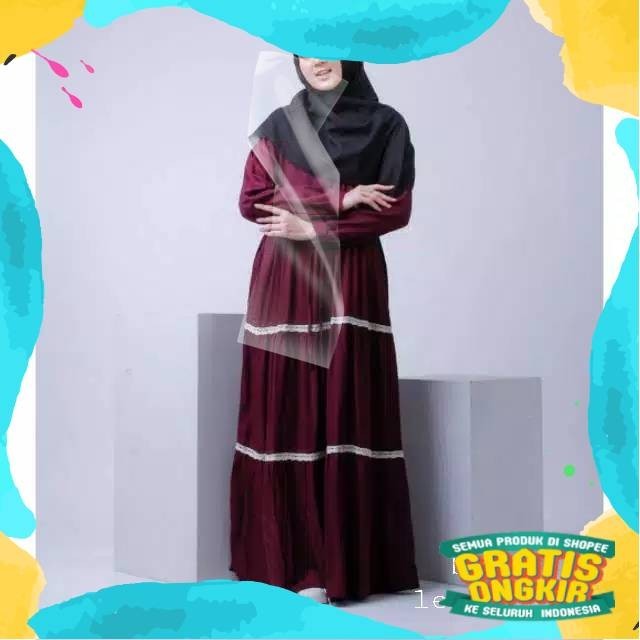 Gamis terbaru susun canda renda/Jokowidodo