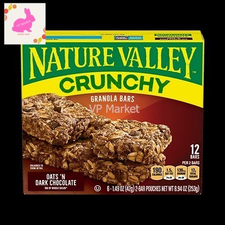 

Nature Valley Crunchy Granola Bar Oat Dark Chocolate 253gr