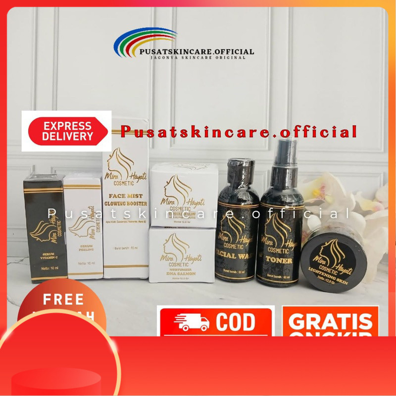 SKINCARE MH SKINCARE PAKET LENGKAP SERUM DAN DNA SALMON