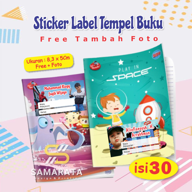 

Sticker Nama Mata Pelajaran Anak Sekolah Seri Cowok Stiker Custom Foto Anak