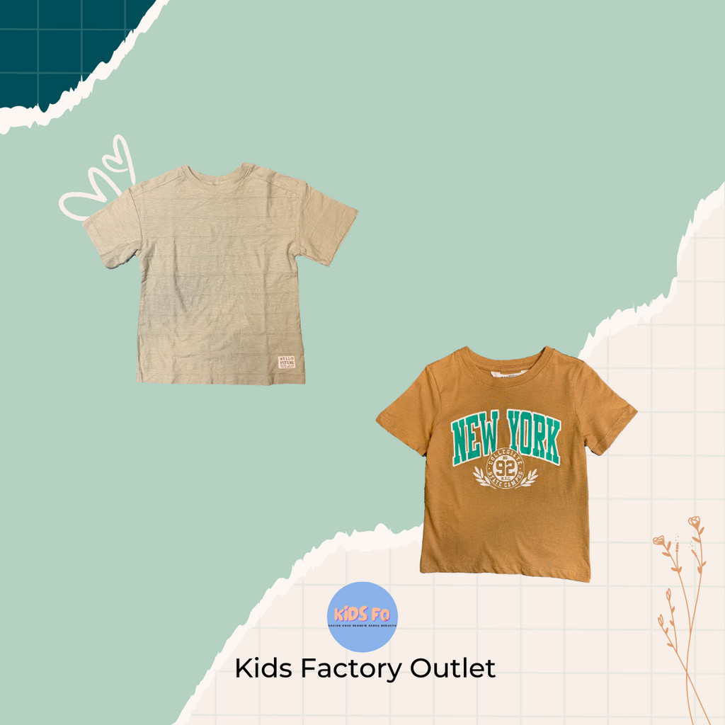 KIDS FACTORY OUTLET - KAOS ANAK HM LENGAN PENDEK - BRAND ORIGINAL