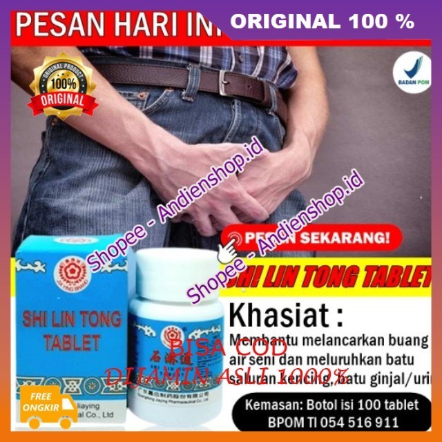 Obat Melancarkan Air Seni Ampuh Obat Shi Lin Tong 100 Tablet 100% ASLI