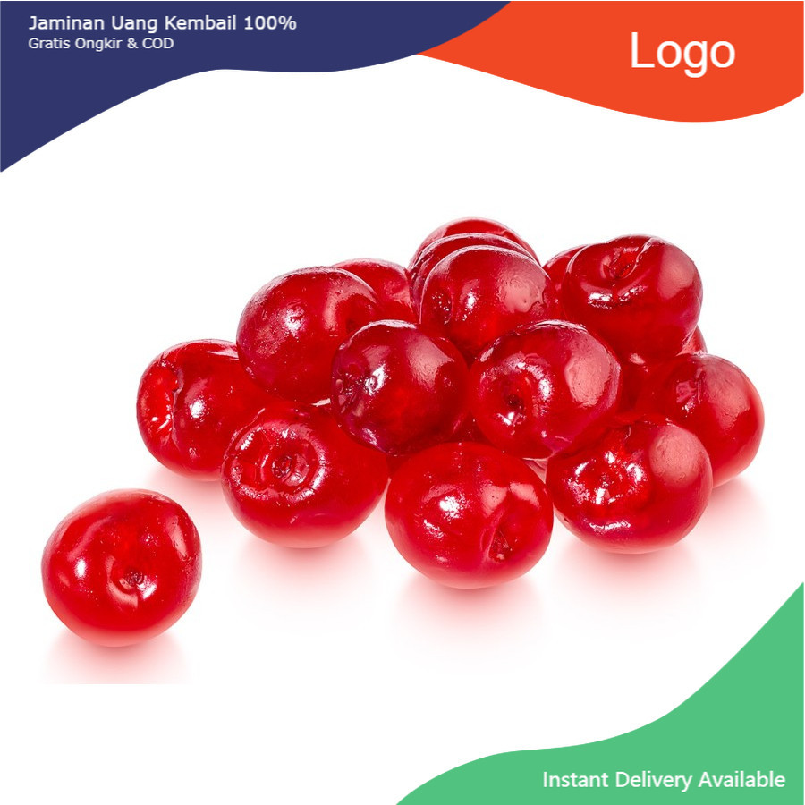 

Red Cherry Glace / Cherry Merah Tanpa Tangkai - REPACK