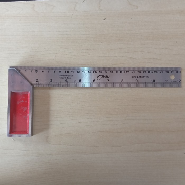 Siku Tukang 12'' Original/Siku Presisi 12 inch/Siku Tukang GOMEO