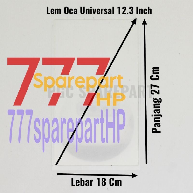 

Universal Lem OCA 12.3 inch - Adhesive Perekat Occa Kering Dry Glue 12.3inch - 777sparepartHP