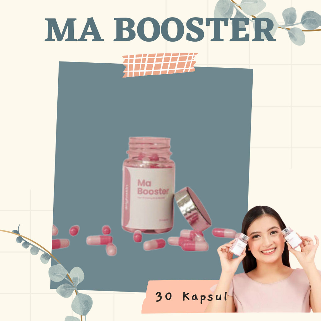30 KAPSUL!! [VIRAL] Produk Perawatan Pemutin Badan MA BOOSTER MA WHITENING BOOSTER 7X EXTRA BOOSTER 