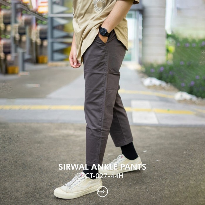 celana sirwal leafy  pria dewasa - coklat tua, S