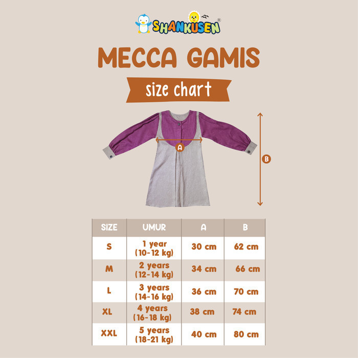 Shankusen Mecca Gamis Raya Series/ Gamis Anak Shankusen Raya Series - Navy, S