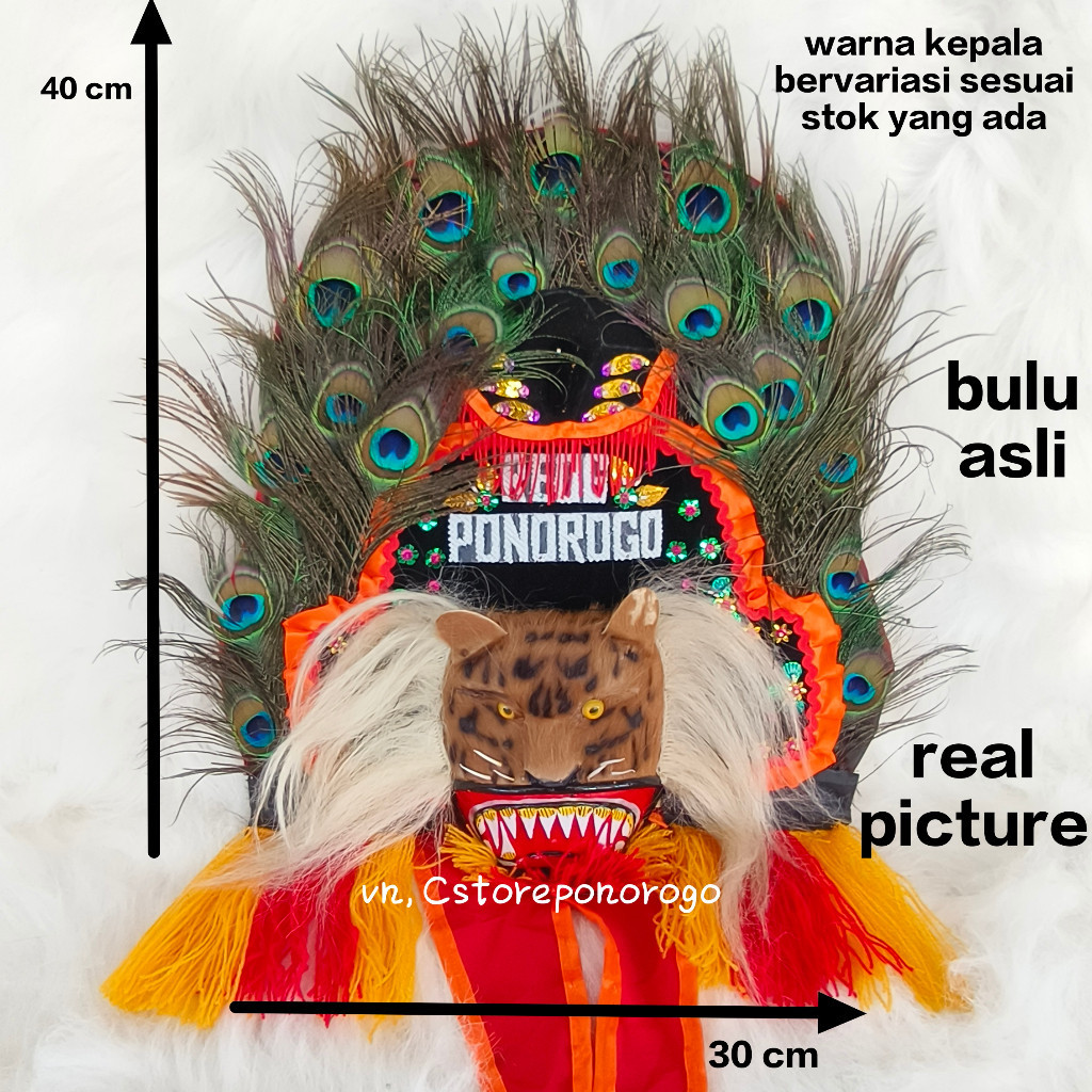 isabelyese REOG ASLI 40 CM / reog mini / reog asli / reog / barongan / barongan devil / berongan ked
