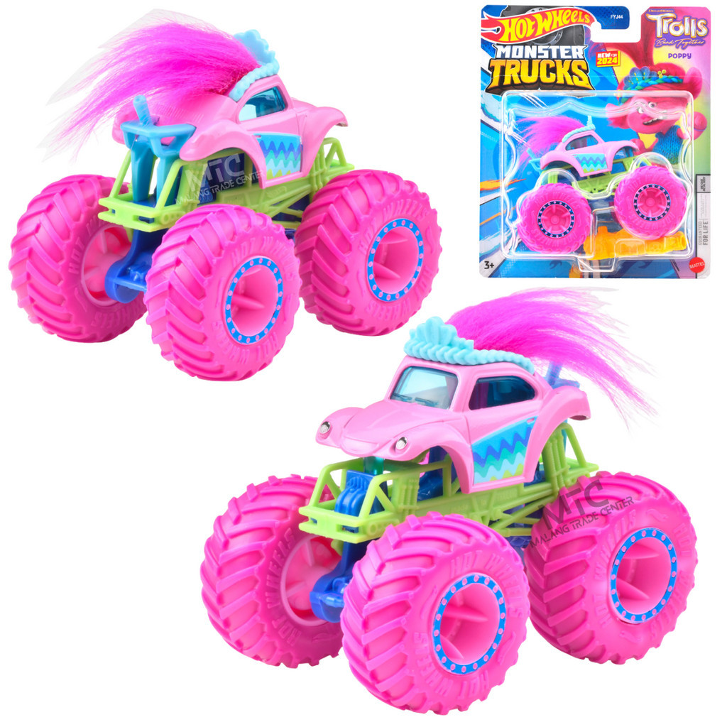 Hot Wheels Monster Trucks Poppy Trolls Band Together 2024