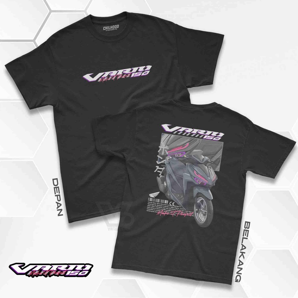 Kaos Honda Vario 150 Make It Perfect - Baju Distro Motor Racing Honda Gank Herex | Kaos motor vario 