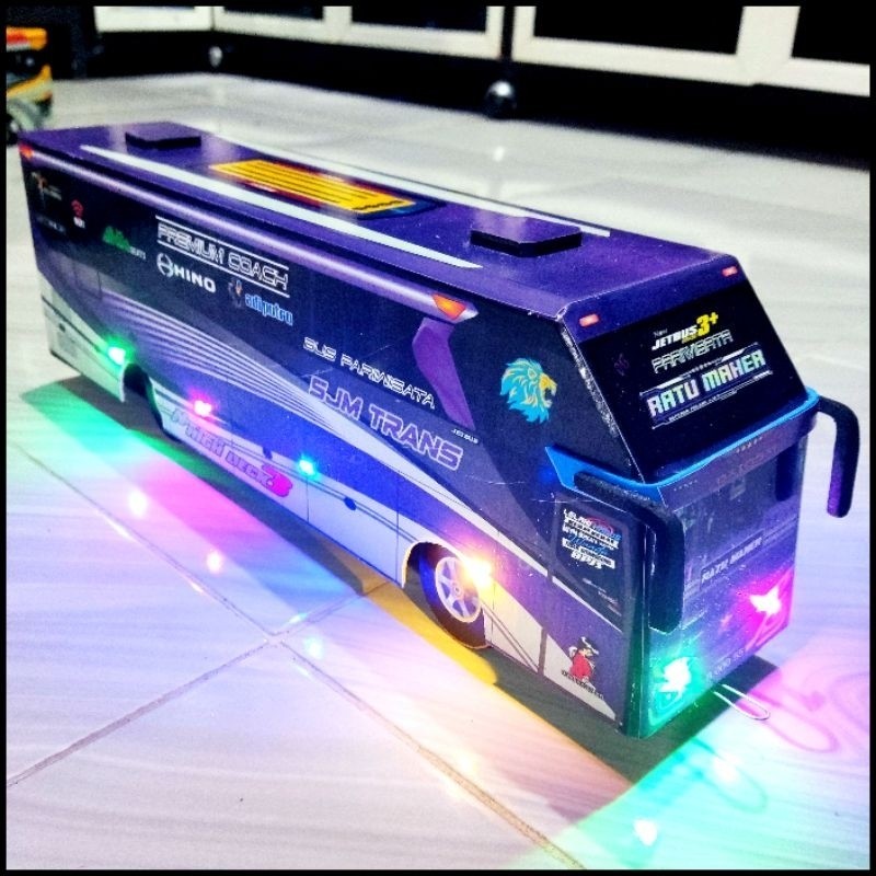 Bus Telolet Basuri SJM TRANS Ratu Maher Batosai Full Lampu