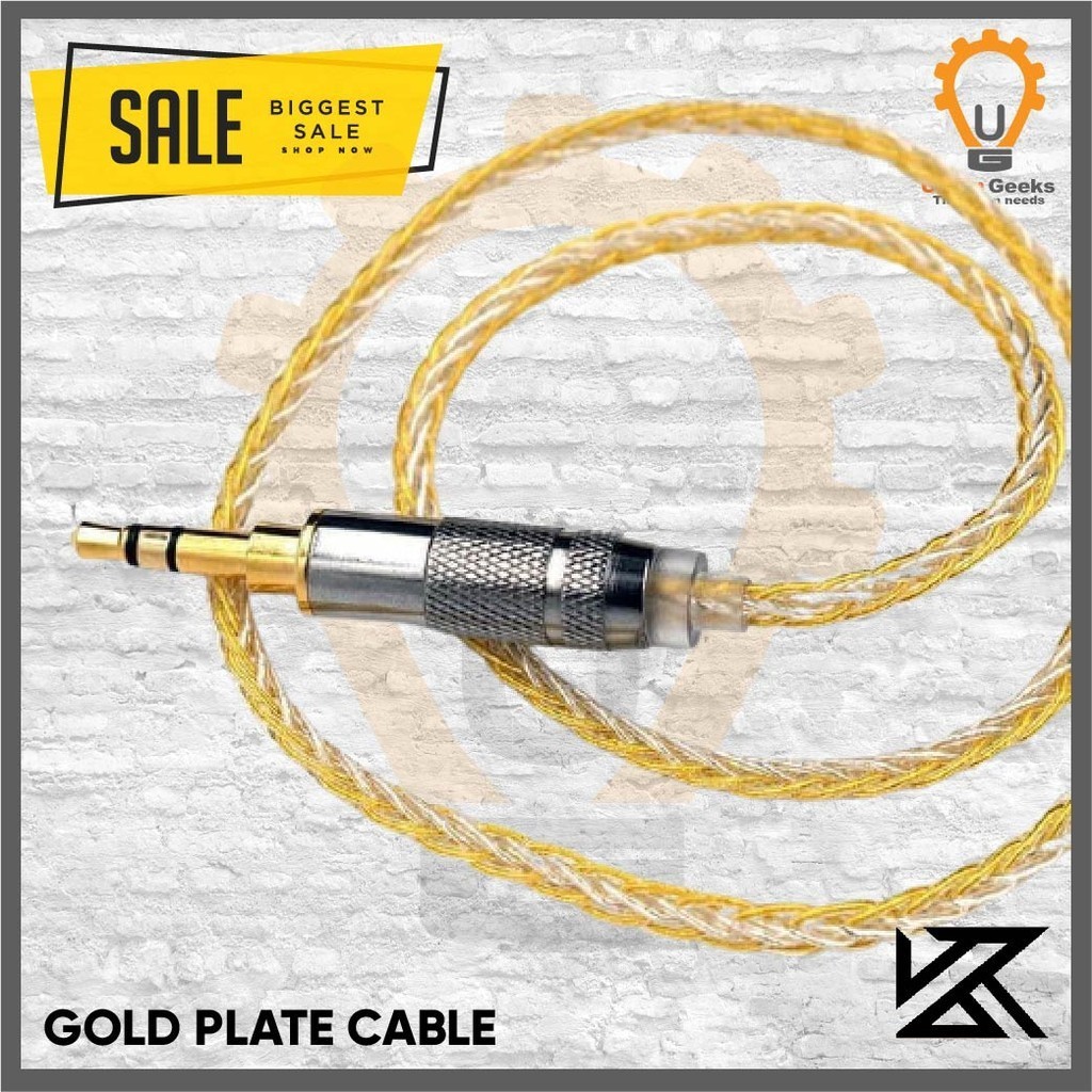 KZ Upgrade Cable Gold Silver Mixed Wired