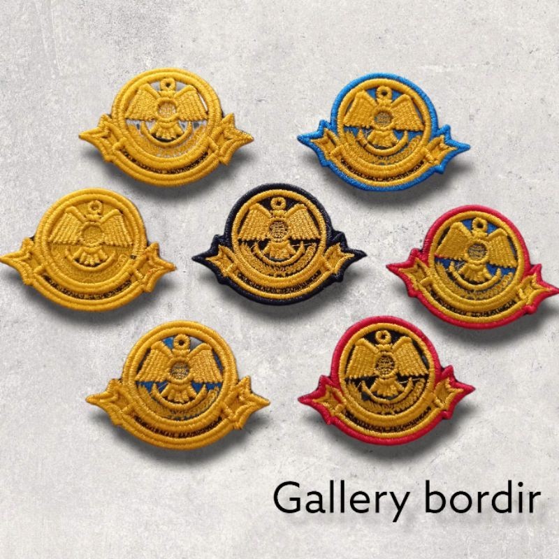 logo bordir pin dishub timbul