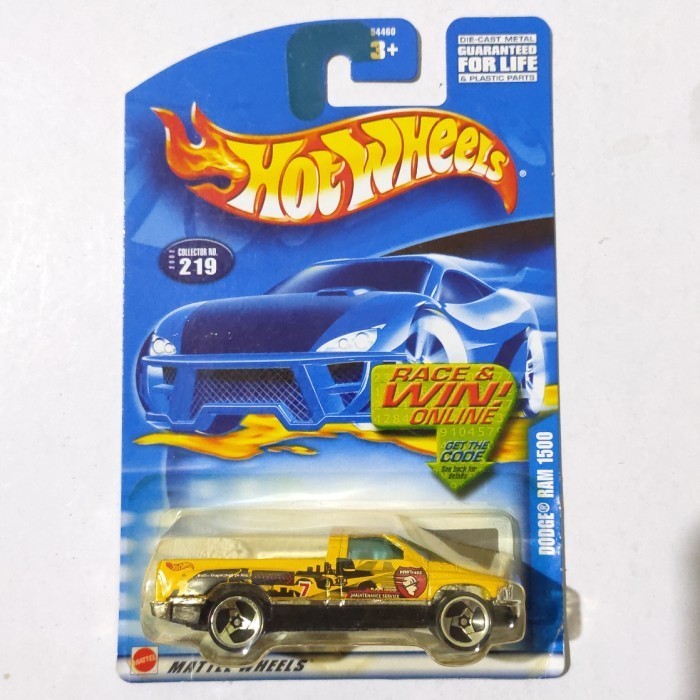 Hot Wheels Dodge Ram 1500 Ram1500 kuning 2002 rare