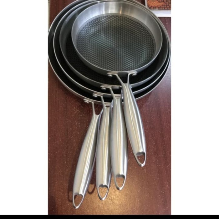 fry pan stainless steel anti lengket 28 cm