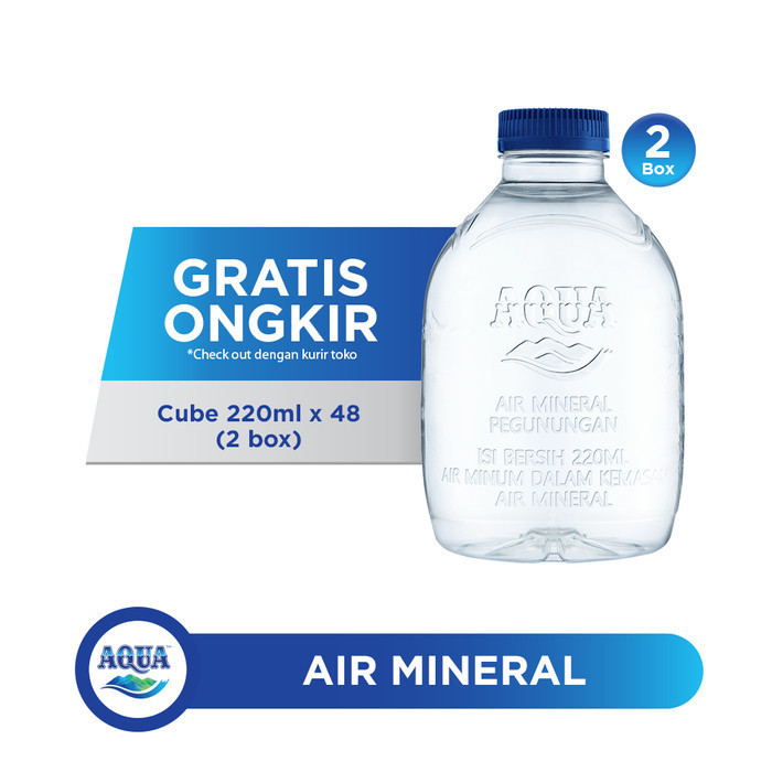

AQUA Cube 220ml x 48 botol (2 box)