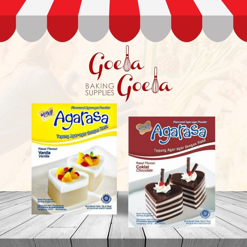 Agar-Agar Agarasa Coklat dan Plain