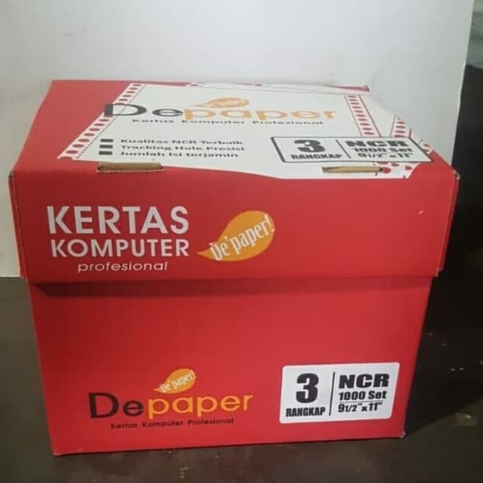 

Depaper kertas continuous form 9,5 x 11 full 3 ply ncr warna