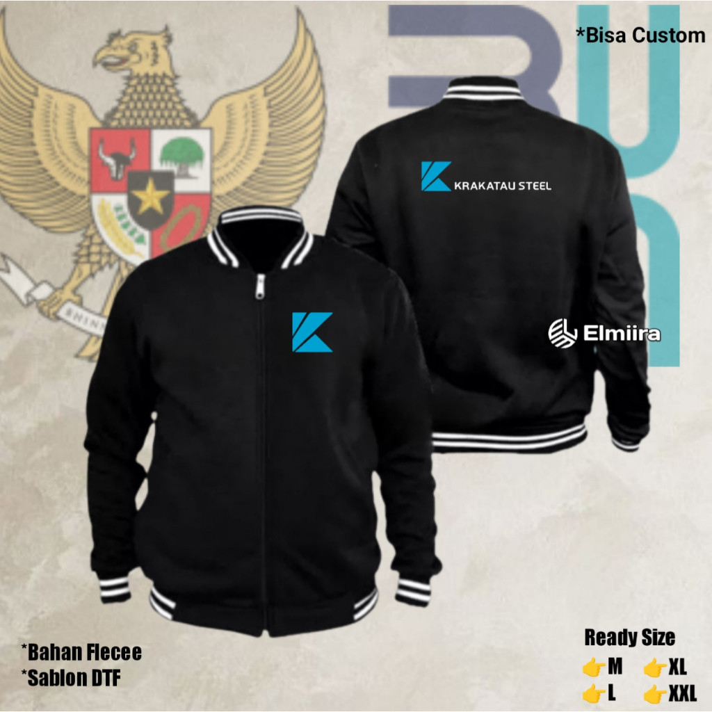 Jaket KRAKATAU STEEL BUMN Jaket Varsity