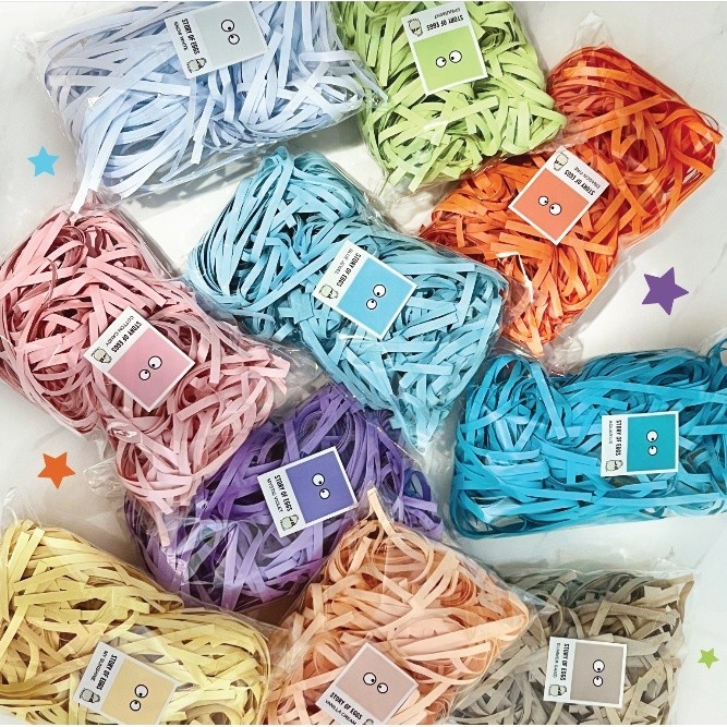 

Premium quality shredded paper l kertas cacah aesthetic hampers l kertas serut l kertas sobek untuk packing 20 gram