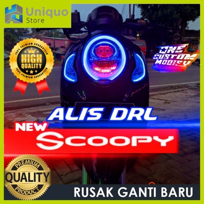 LAMPU ALIS DRL LED BONUS ALIS SEIN ALL NEW SCOOPY 2020 2021 LAMPU