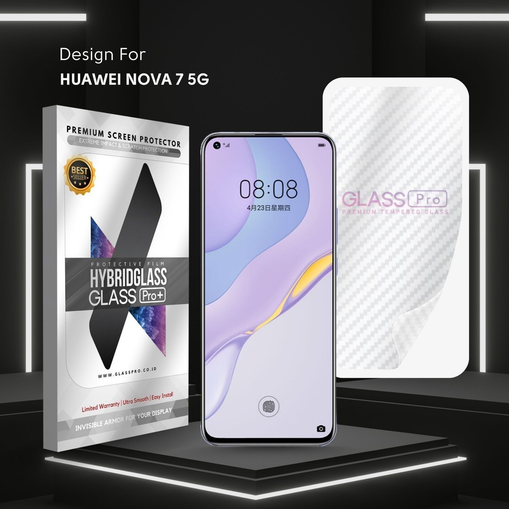 Hybrid Glass Premium Anti Gores Hydrogel Huawei Nova 7 5G Full Cover Screen Protector Glass Pro Not 