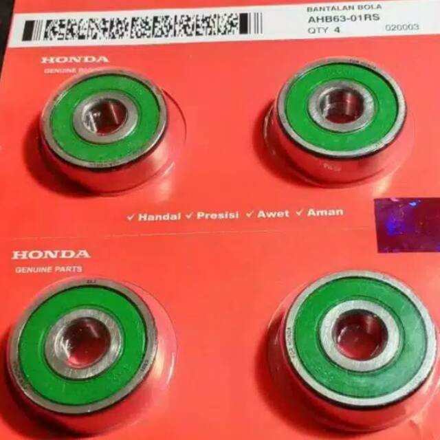 Bearing klaher lahar 6301 roda depan Verza Mega pro new untuk roda belakang Supra x 125 Revo grand S
