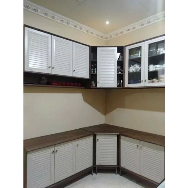 Kitchen Set 6 Pintu L / Lemari Gantung / Meja Dapur Minimalis 34