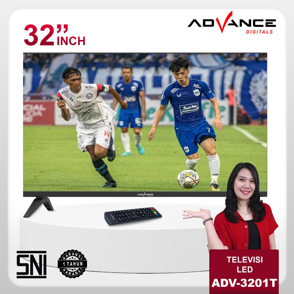 EOM ✔️ Advance Televisi Led Digital TV HD 32 inch Crystal Design ADV 2401T FULL HD TV LED Digital Or