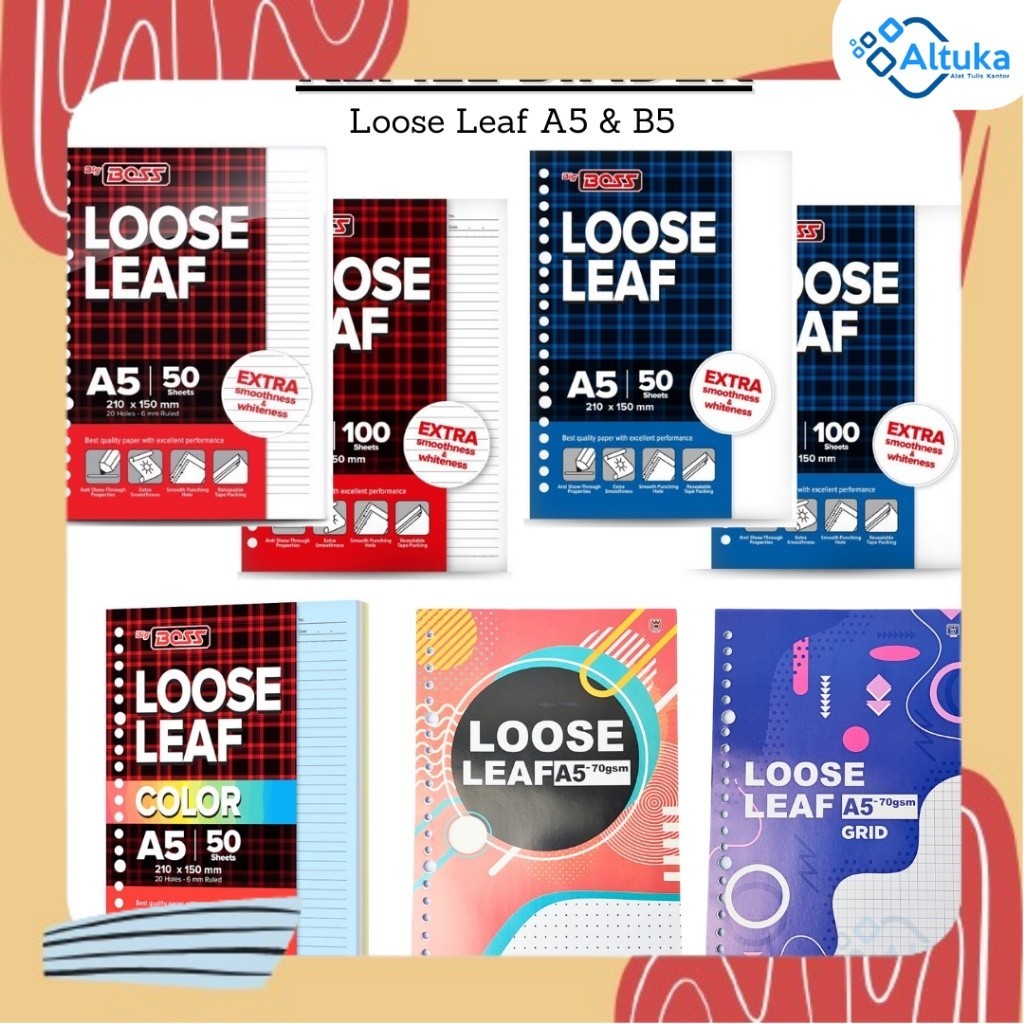 

Refill Binder A5 dan B5 Loose Leaf / Isi Binder A5 dan B5 Terlengkap