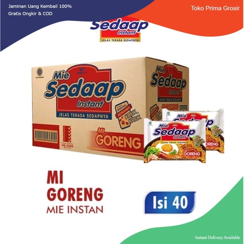 

1 Dus Mie Sedap Goreng Isi 40 Bungkus Kemasan 90 Gram