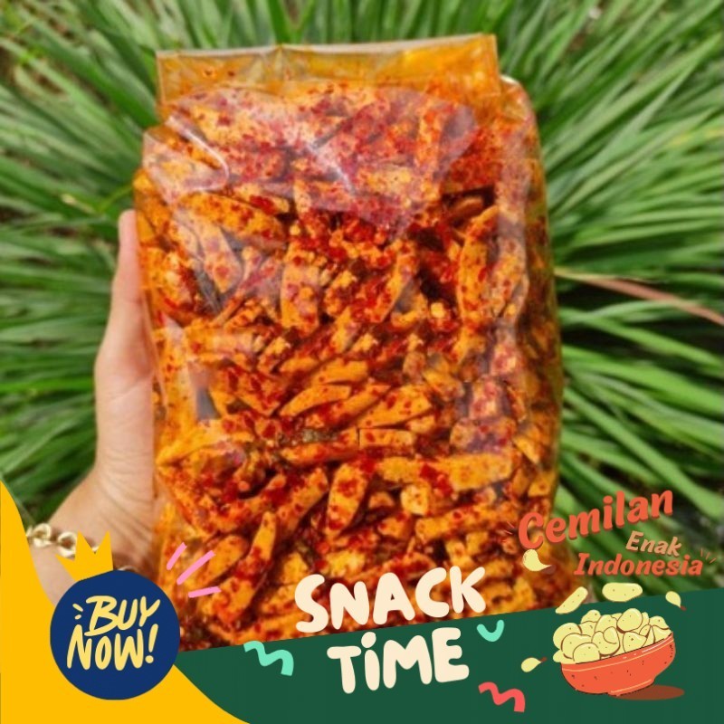 

PROMO HEMAT cemilan basreng pedas daun jeruk purut basreng original murah