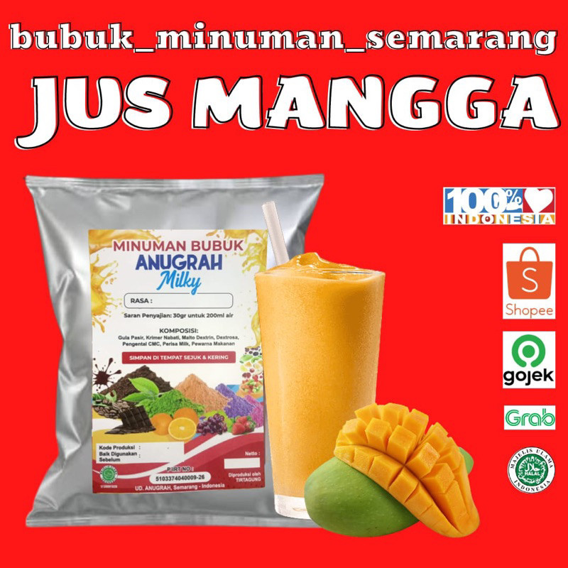 

Bubuk Minuman Jus Mangga Reguler 500grGratis Ongkir & COD