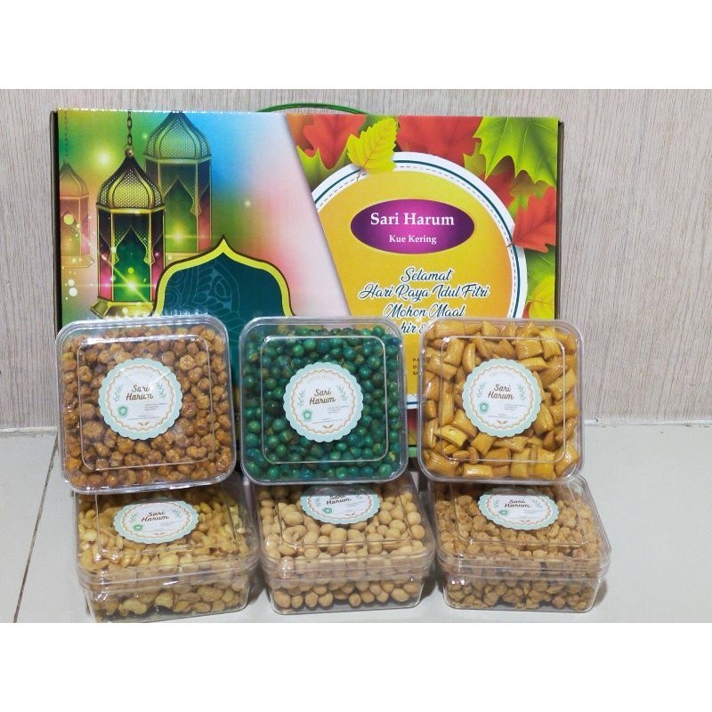 

DISKON Paket kue lebaran Sari Harum Kacang
