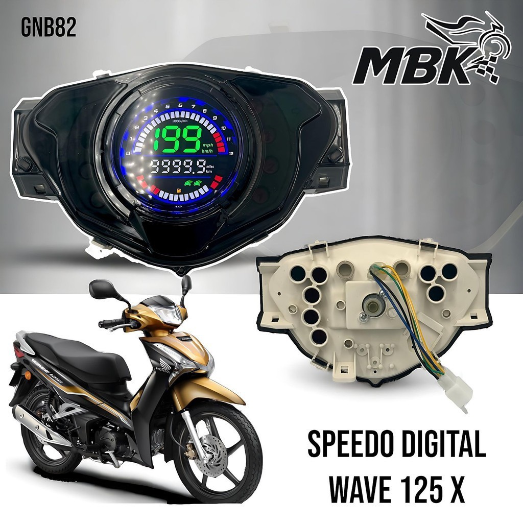 Speedometer Digital LED HONDA WAVE 125 X SUPRA 125 X