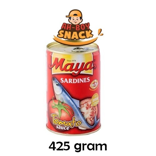 

MAYA SARDINES KALENG TOMAT - 425GRAM - SARDEN MAYA 425GR - TIDAK PEDAS