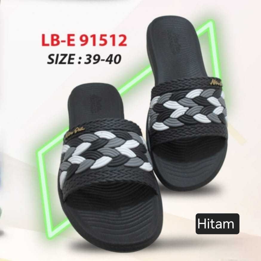 ago NEW ERA LB-E 91512 Sandal Karet Wanita Slop Sandal Slop Jelly Sandal Wanita Slip On Terbaru Sant
