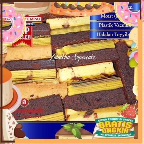 

PINGGIRAN KUE SERIBOE LAPIS/SERIBU LAPIS/PINGGIRAN SPIKOE BROWNIES/ King J Snack