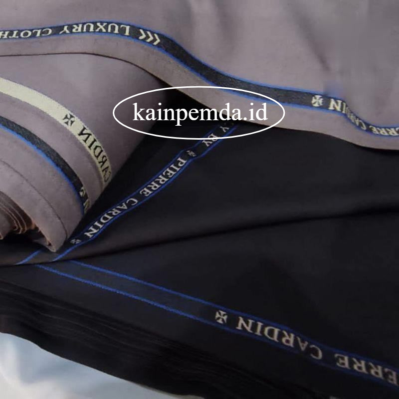 Bahan kain polisi kain wool slik premium atas bawah setelan