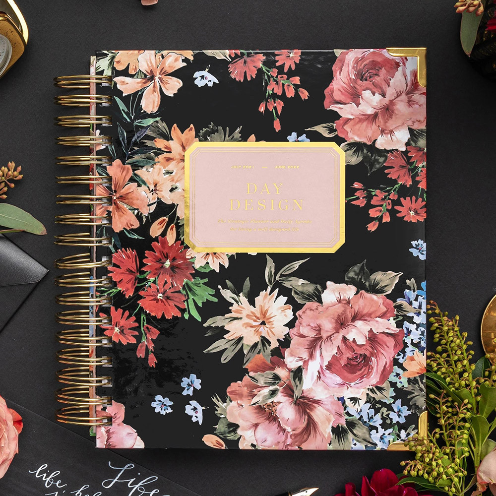 

2024 Kustom Motif Bunga Spiral Harian Mingguan Perencana Bulanan Wanita Notebook Agenda Kerja