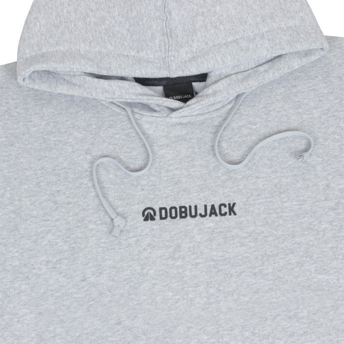 Dobujack Little Logo Misty Hoodie - Abu-abu, XL