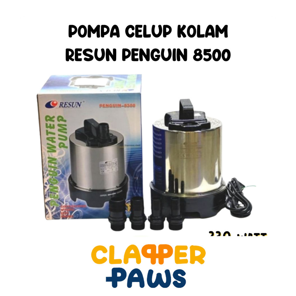RESUN PENGUIN 8500 pompa celup kolam ikan 8500 liter 5.2 meter 230watt