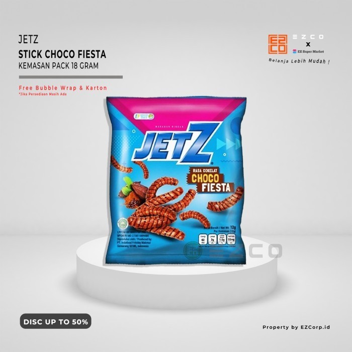 

JETZ STICK CHOCO FIESTA KEMASAN PACK 18 GRAM