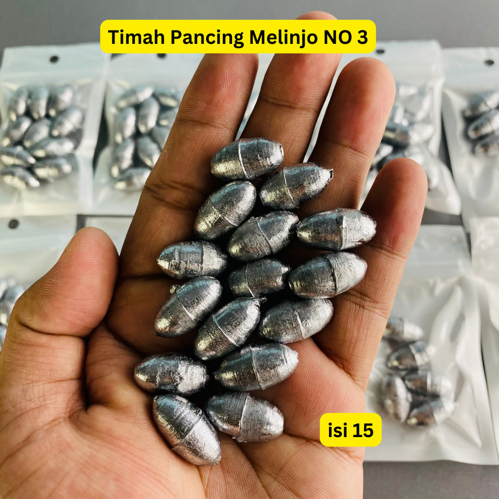Timah Melinjo | Timah pancing type Melinjo NO 3