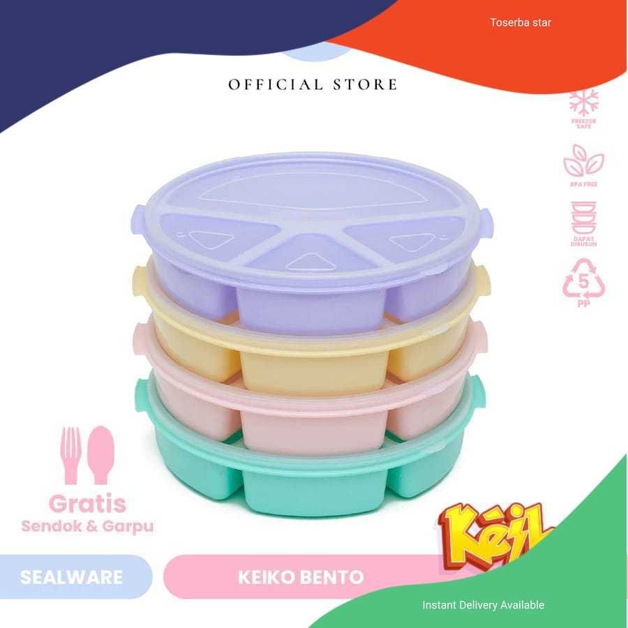 Kotak Bekal Niki Bento Sekat 4 / Kotak nasi plastik