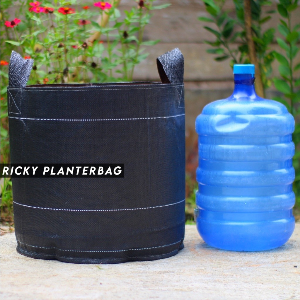 Alltechshop_ Planter Bag 100 Liter Hitam Tebal Bulat Pot Tanaman
