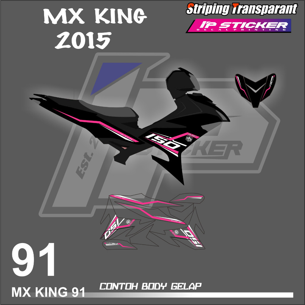 

MX KING 150 (COD) STIKER STRIPING MOTOR YAMAHA MX KING - STIKER LIST GRAFIK SIMPLE WARNA VARIASI DESAIN RACING HOLOGRAM DAN TRANSPARAN BISA COD IP.STRIPING KODE 91 motorcicle